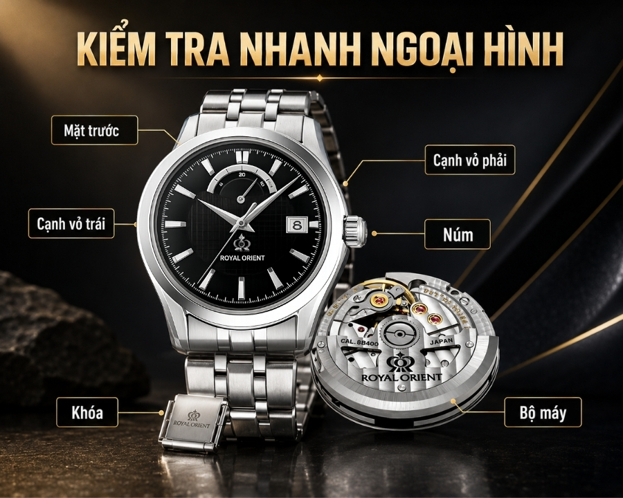 cách kiểm tra nhanh đồng hồ orient
