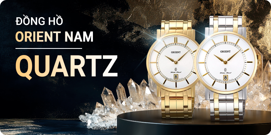 Đồng hồ Orient nam Quartz chính hãng, góp 0%, BH 5 năm
