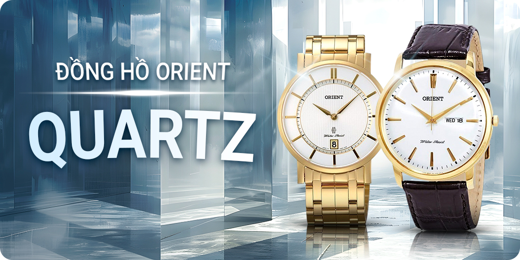 Đồng hồ Orient Quartz (máy Pin) chính hãng 100%, góp 0%