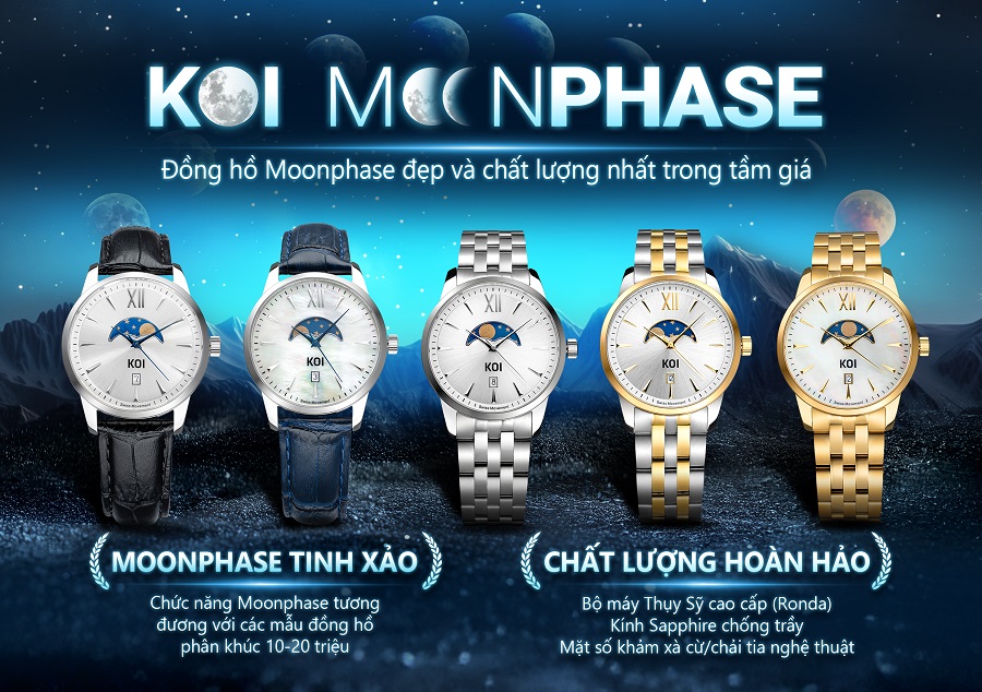 BST đồng hồ KOI Moonphase - ảnh 1