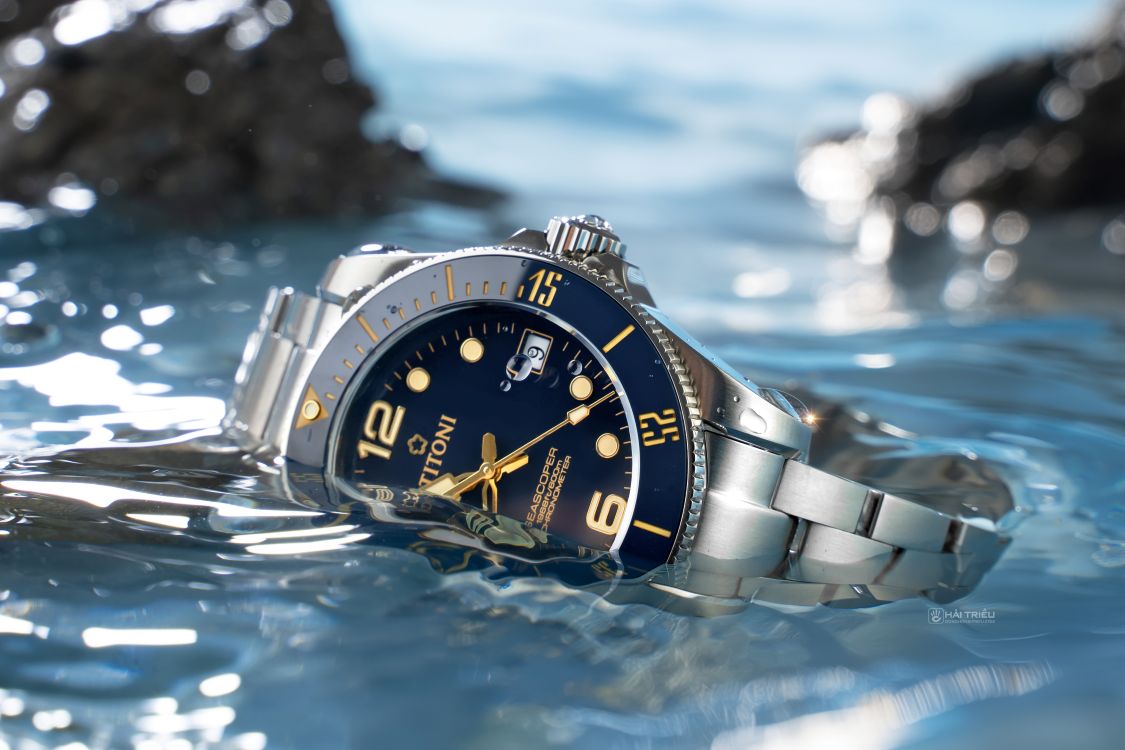 Kính sapphire phủ AR trên Titoni Seascoper 600 – 83600 S-BO-255 - Ảnh 8