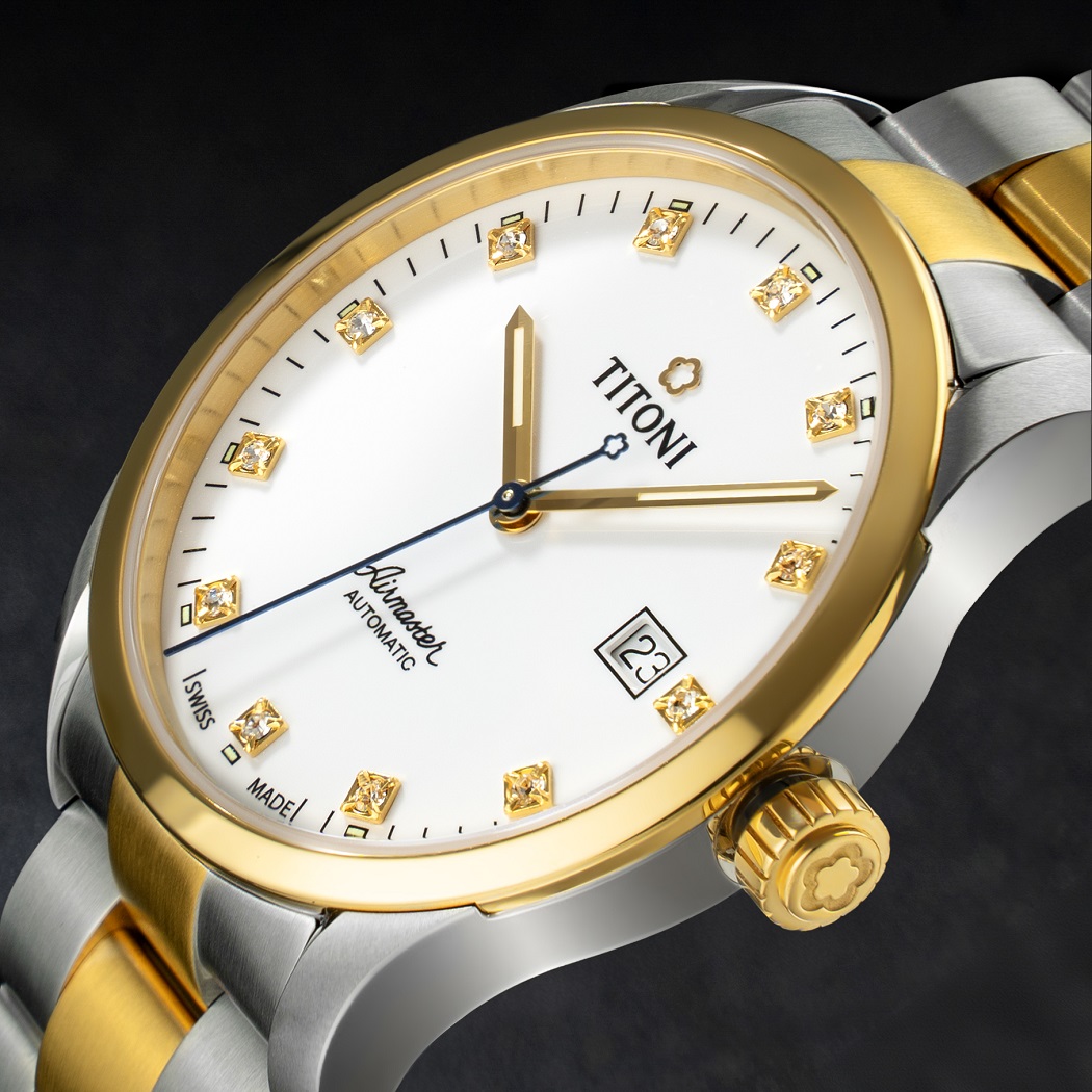 Mẫu đồng hồ nam kim xanh (mã sản phẩm: Titoni Airmaster 83743 SY-582)