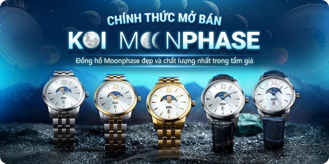 KOI Moonphase - Đồng hồ Moonphase Đẹp và Chất lượng nhất trong tầm giá