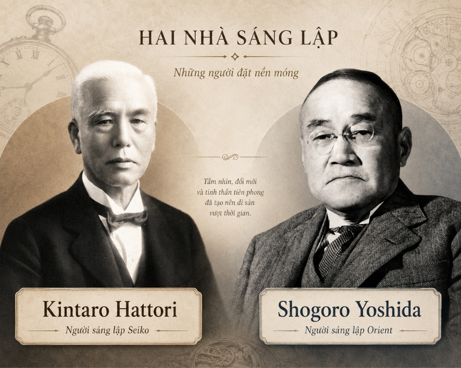 2 nhà sáng lập seiko và orient