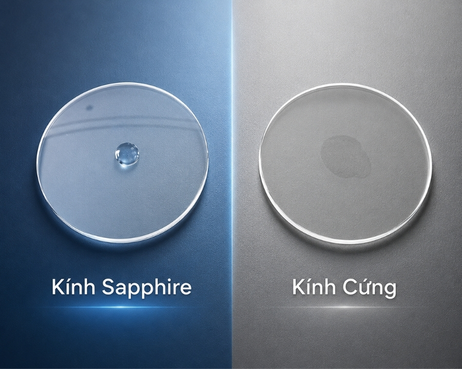 mặt kính cứng và kính sapphire
