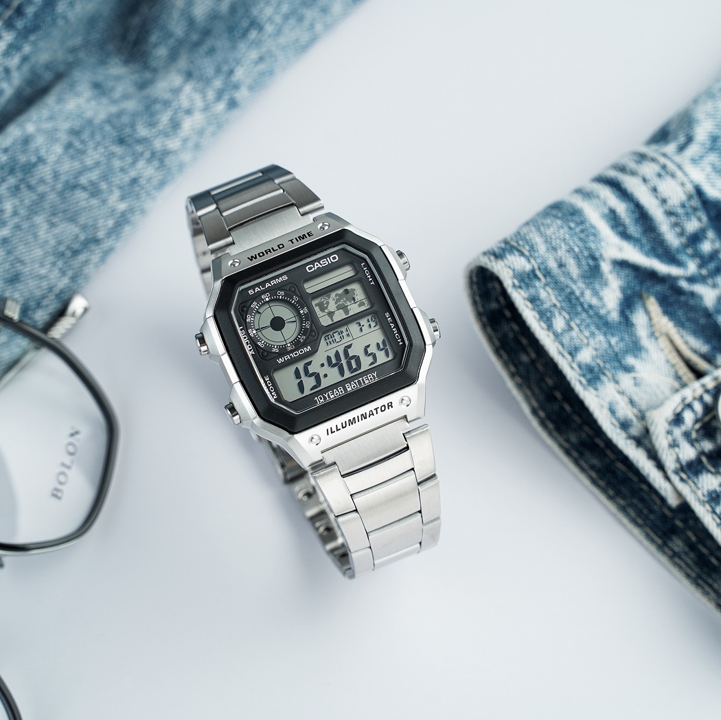 Đồng hồ Casio mặt vuông nam chính hãng