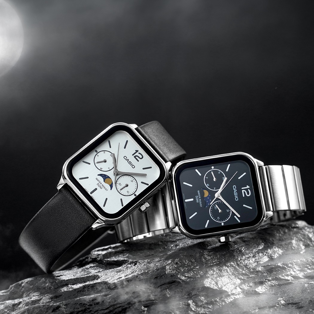 Đồng hồ Casio mặt vuông nam chính hãng