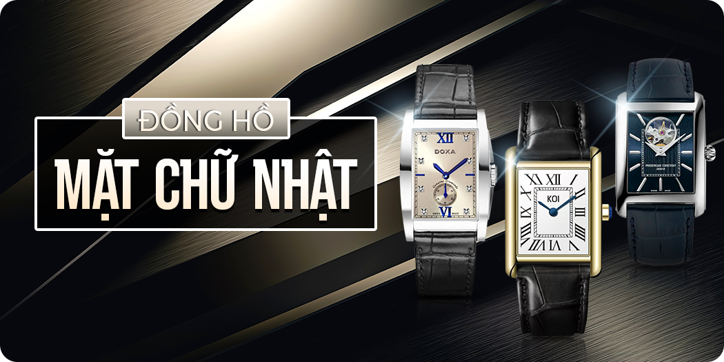 Đồng hồ mặt chữ nhật đẹp