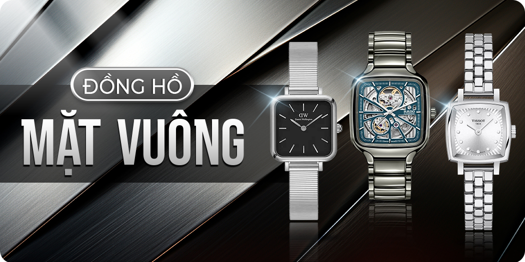 Đồng hồ mặt vuông đẹp