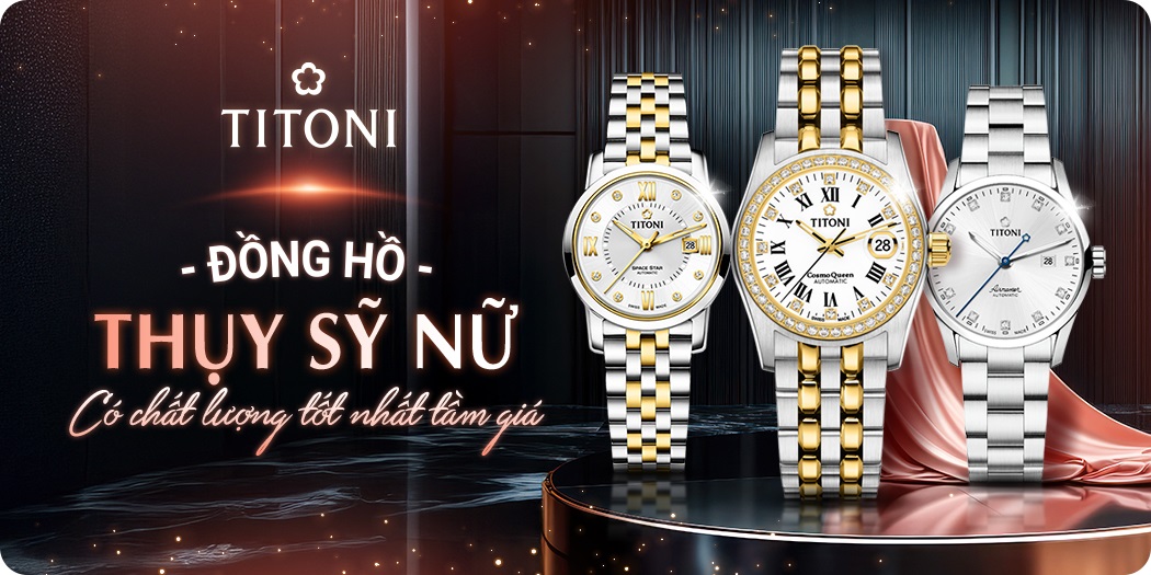 Đồng hồ Thụy Sỹ nữ sang trọng, đẳng cấp