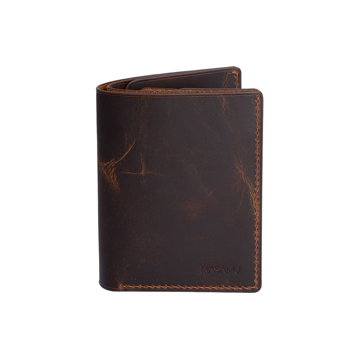 Ví Đứng Masamu Vincow Màu Nâu - ảnh 1