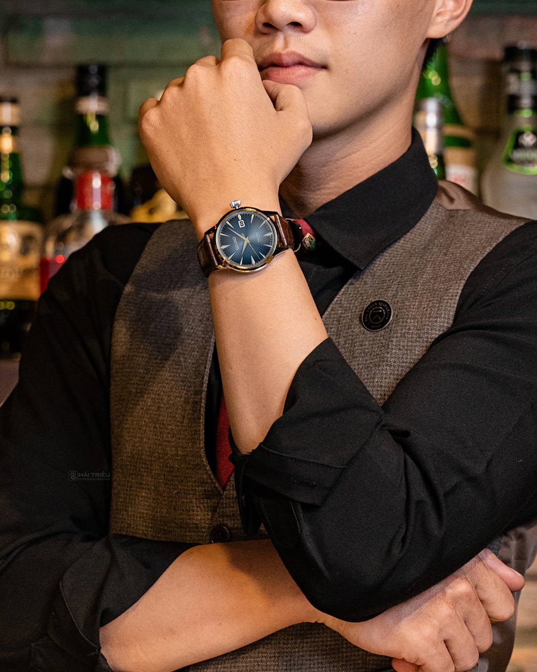 Trên tay Seiko SRPK15J1 phối đồ với outfit thanh lịch