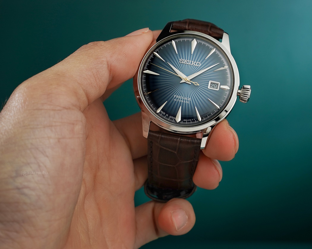 Đồng hồ dây da bê Seiko