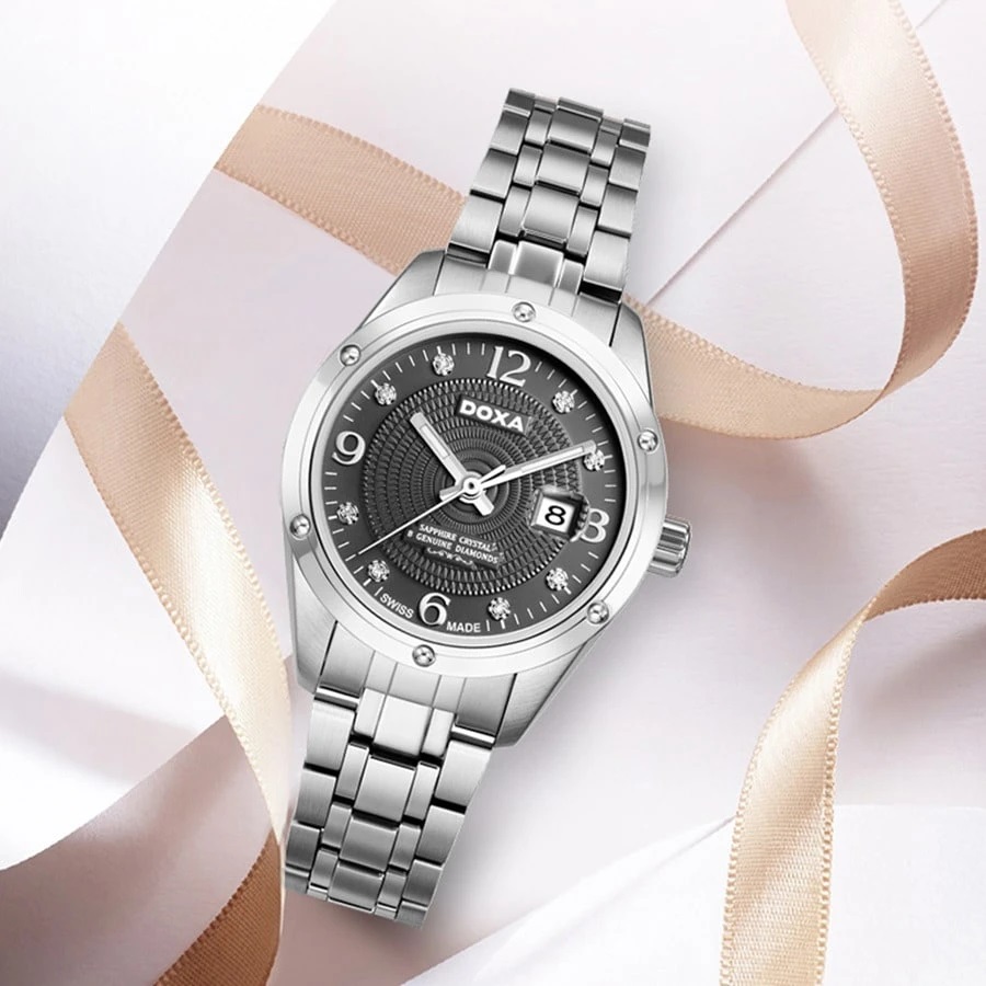 đồng hồ Doxa D172SBK điêu khắc Guilloche
