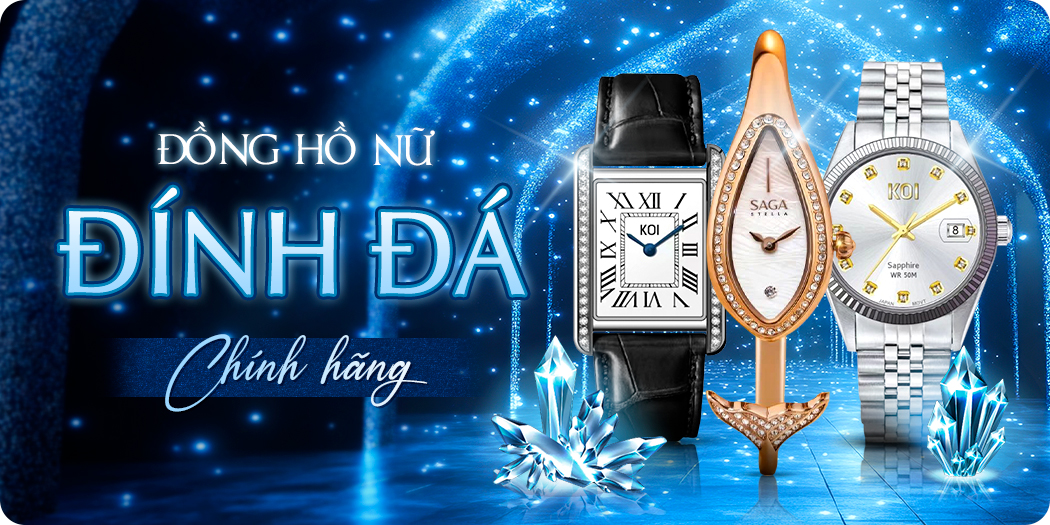 đồng hồ nữ đính đá chính hãng