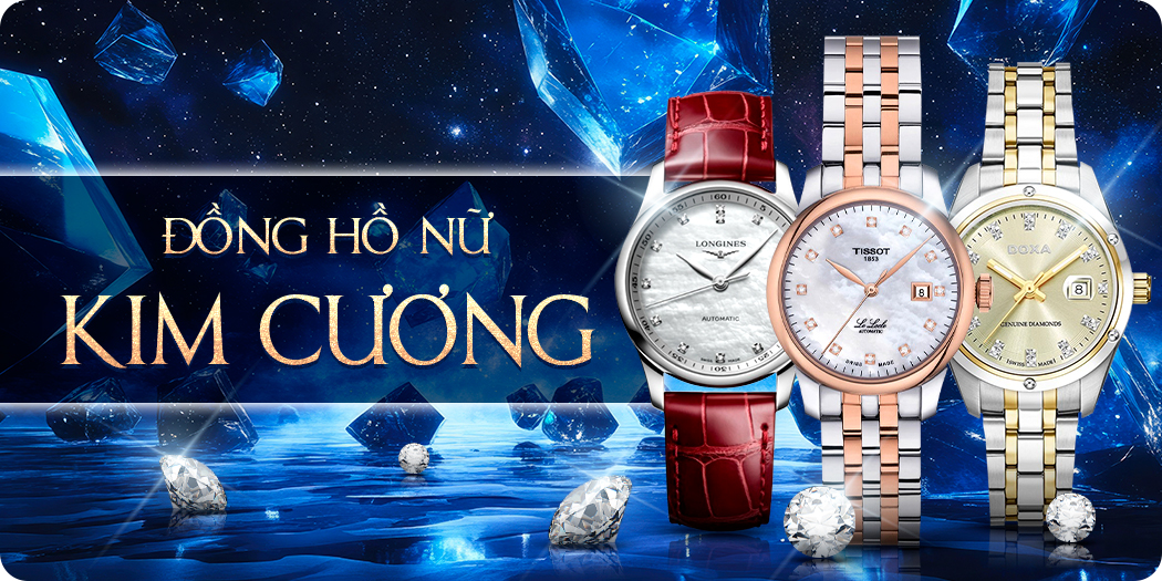 Đồng hồ đính kim cương nữ đẹp