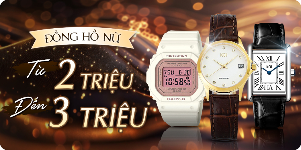Đồng hồ nữ giá từ 2 đến 3 triệu chính hãng