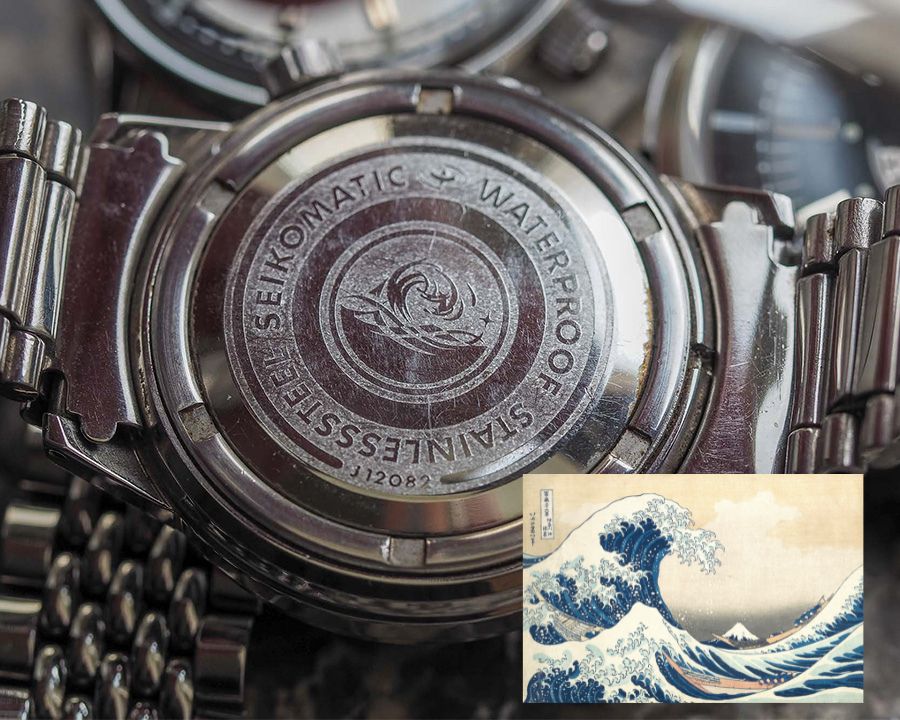Họa tiết sóng thần nổi bật "The Great Wave off Kanagawa" và Seiko Silver Wav