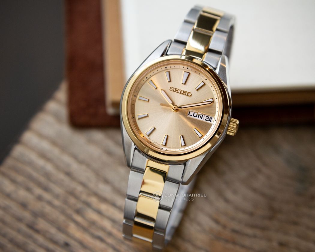 Đồng hồ Seiko dây kim loại đờ mi