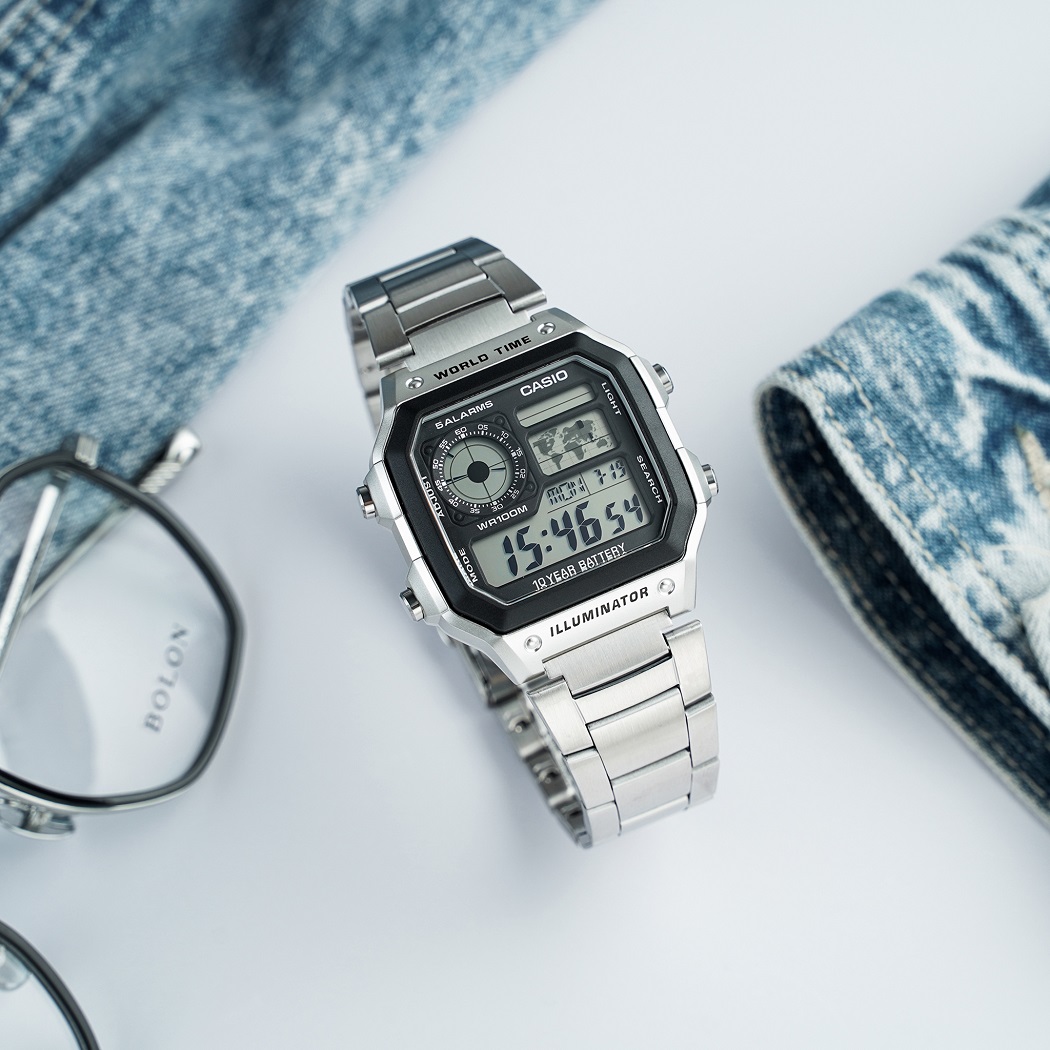 Đồng hồ Casio mặt vuông chính hãng