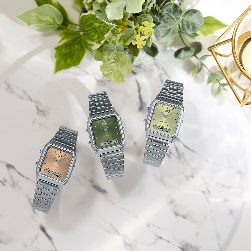 Đồng hồ Casio mặt vuông chính hãng