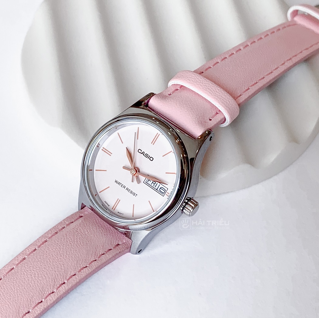 Đồng hồ Casio nữ mặt tròn chính hãng