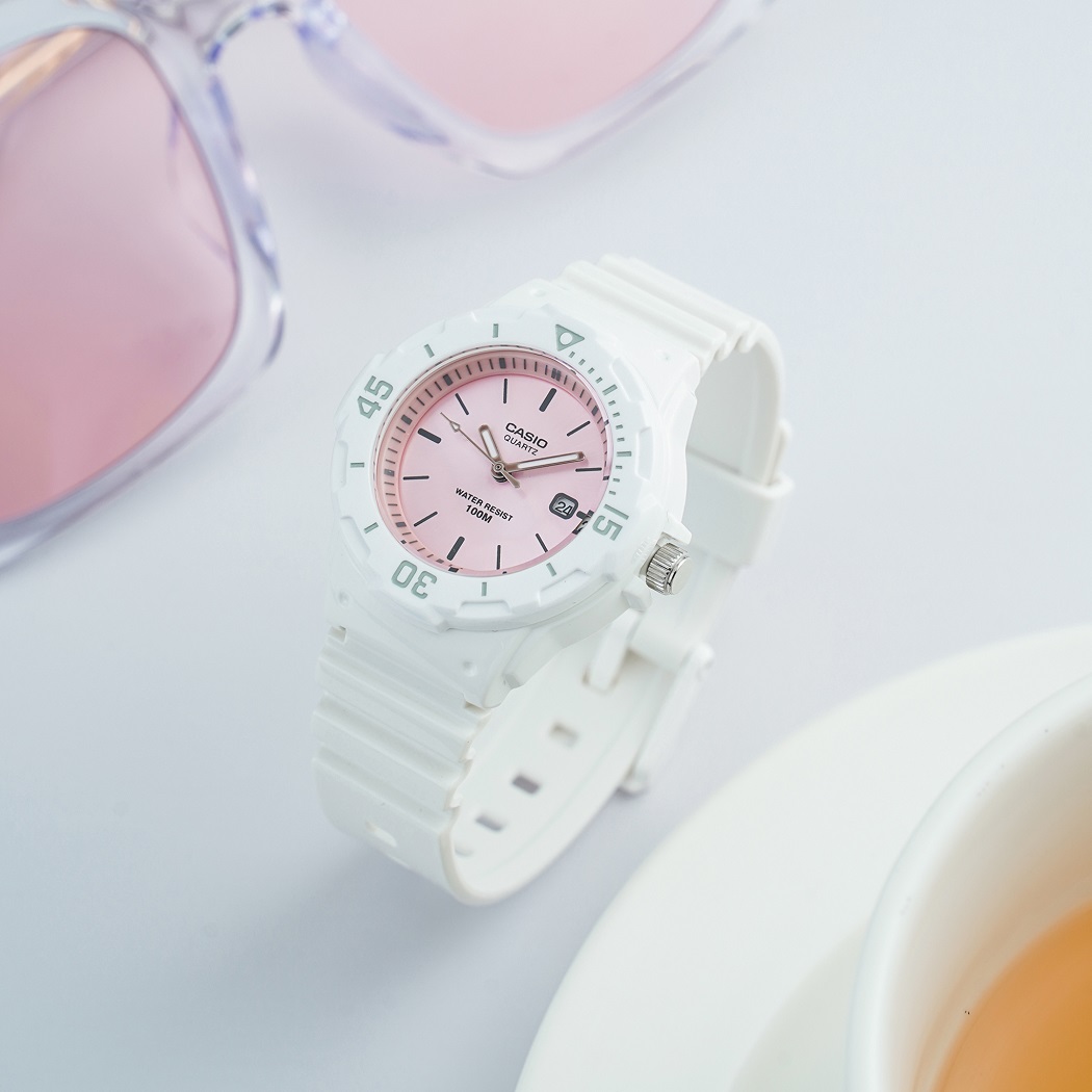 Đồng hồ Casio nữ mặt tròn chính hãng