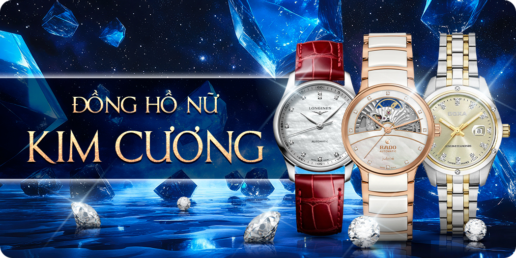 Đồng hồ đính kim cương nữ đẹp