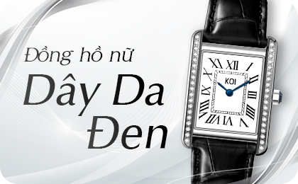 Đồng hồ nữ dây da đen