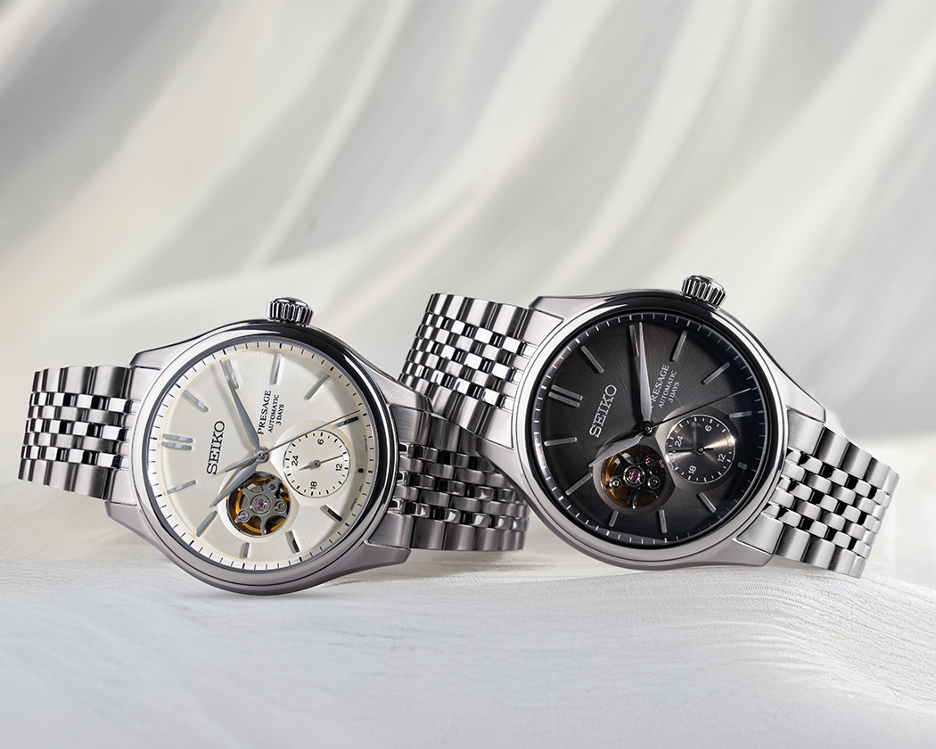 Văn hóa tơ lụa Nhật Bản có trên Seiko Presage Classic Series Open Heart