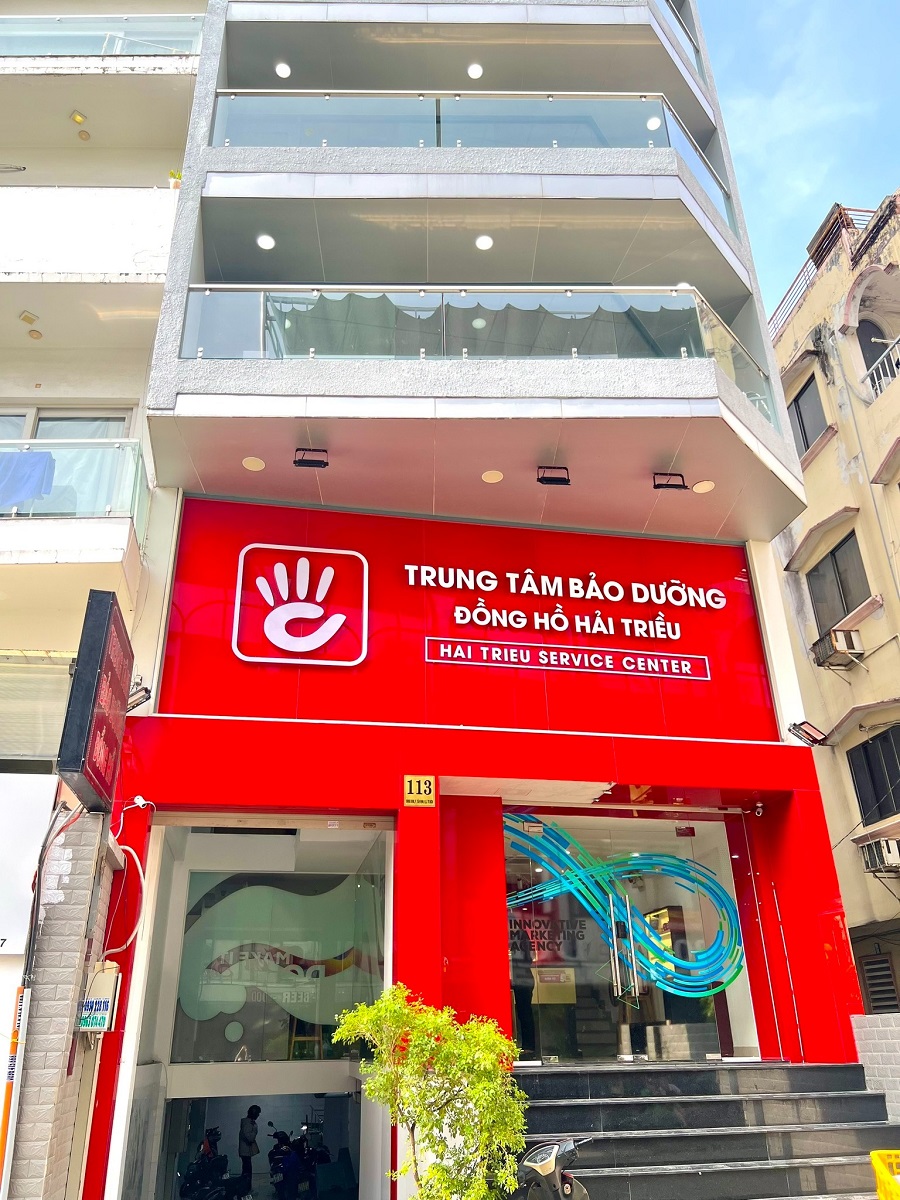 Trung tâm Bảo dưỡng Đồng Hồ Hải Triều - Ảnh mặt tiền tòa nhà 5 tầng