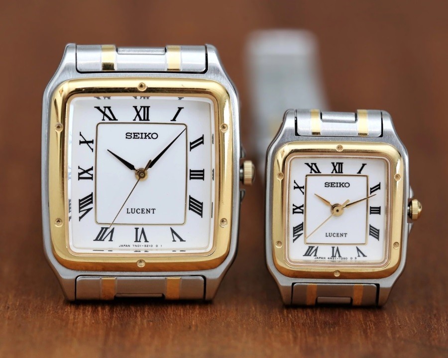 Đồng hồ Seiko Lucent cổ điển với vạch số la mã