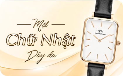 Đồng hồ nữ mặt chữ nhặt dây da