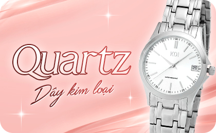 Đồng hồ Quartz nữ dây kim loại