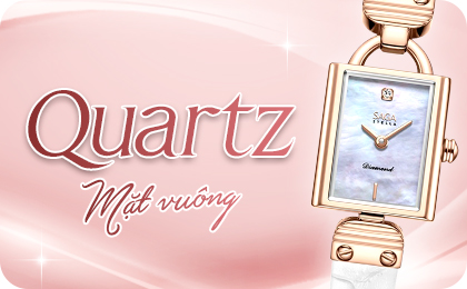 Đồng hồ Quartz nữ mặt vuông