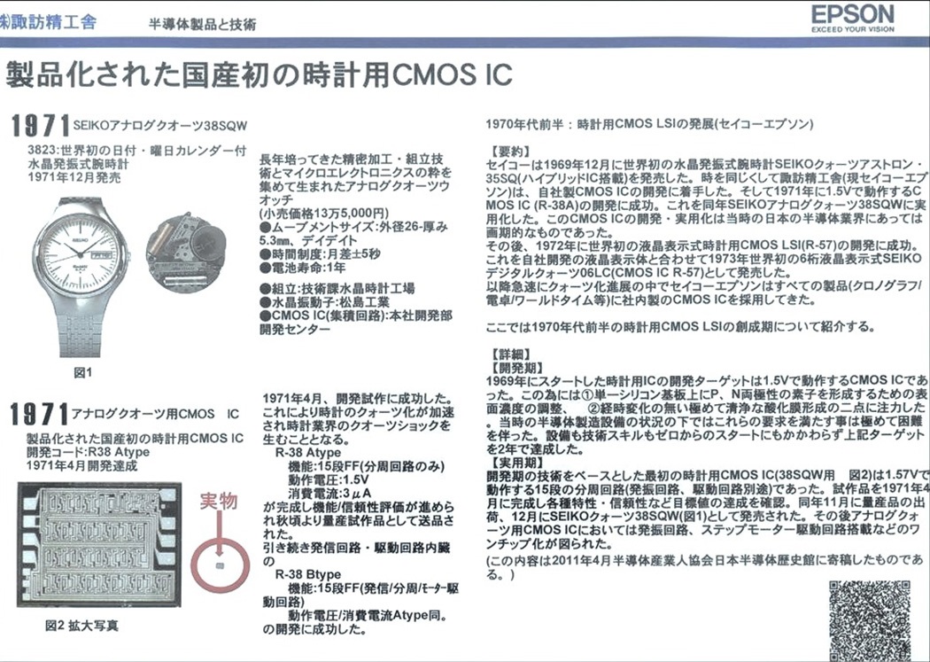 Seiko phát minh vi mạch IC CMOS