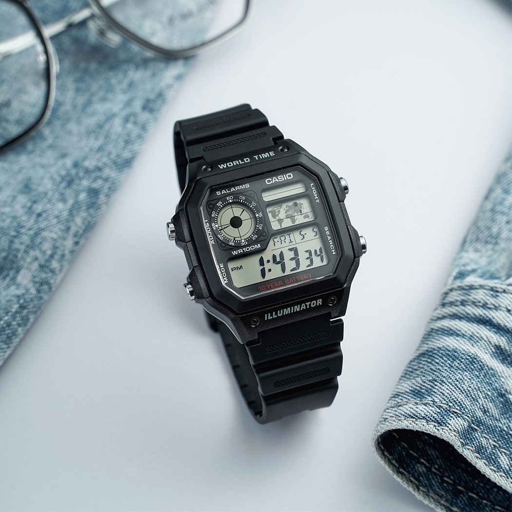 Đồng hồ Casio điện tử dây nhựa