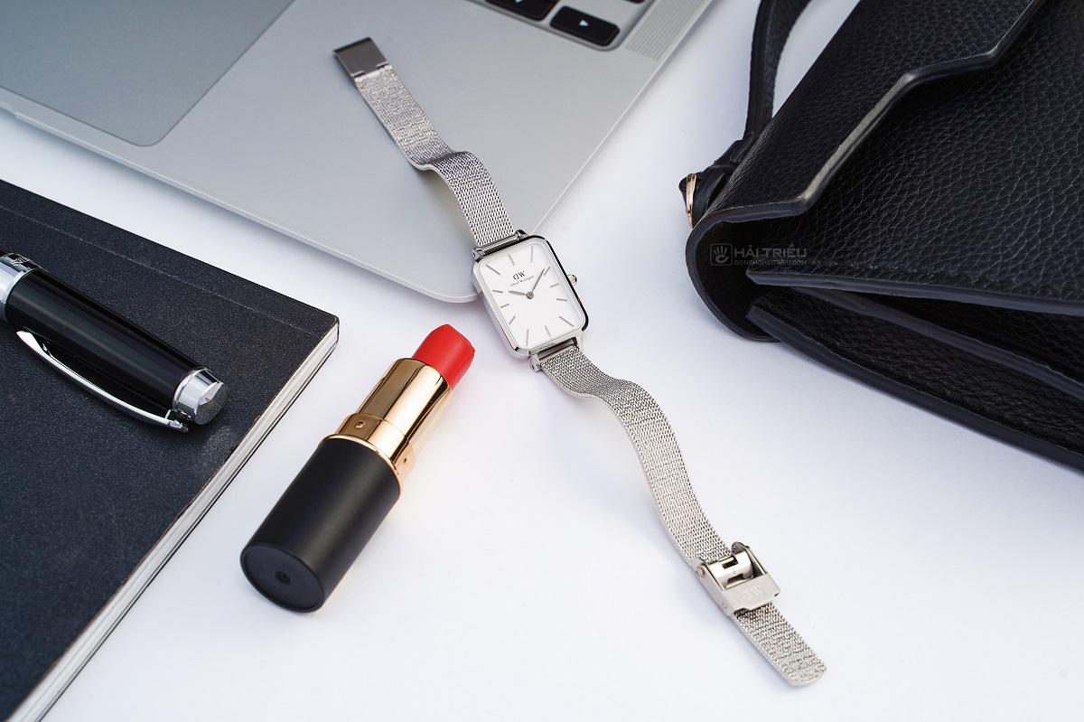 Đồng hồ nữ màu trắng - Daniel Wellington Quadro