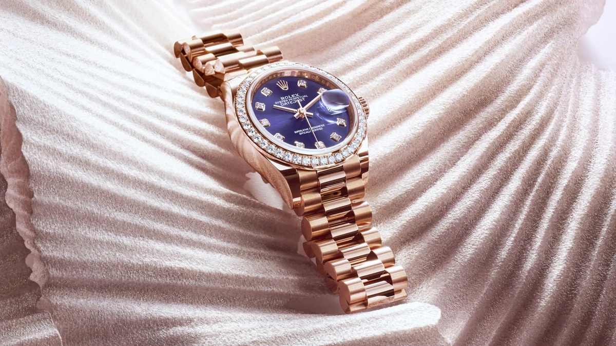 Rolex sử dụng chất liệu Rolex Everose Gold độc quyền cho những mẫu đồng hồ nữ vàng hồng của mình 