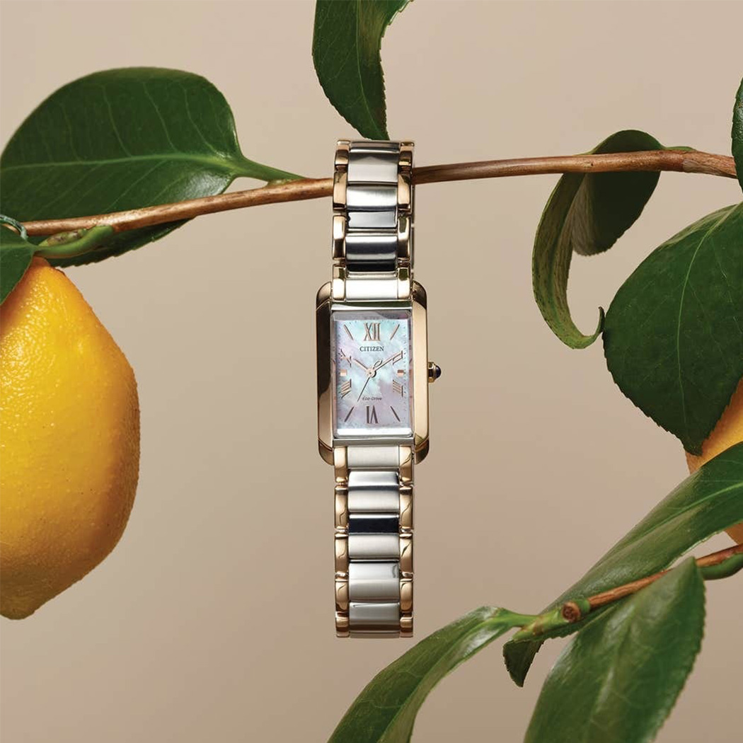 Citizen mạ vàng L Square EW5624-54Y cho nữ