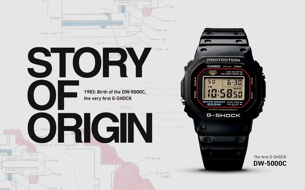 Đồng hồ Casio G-Shock đầu tiên trên thế giới