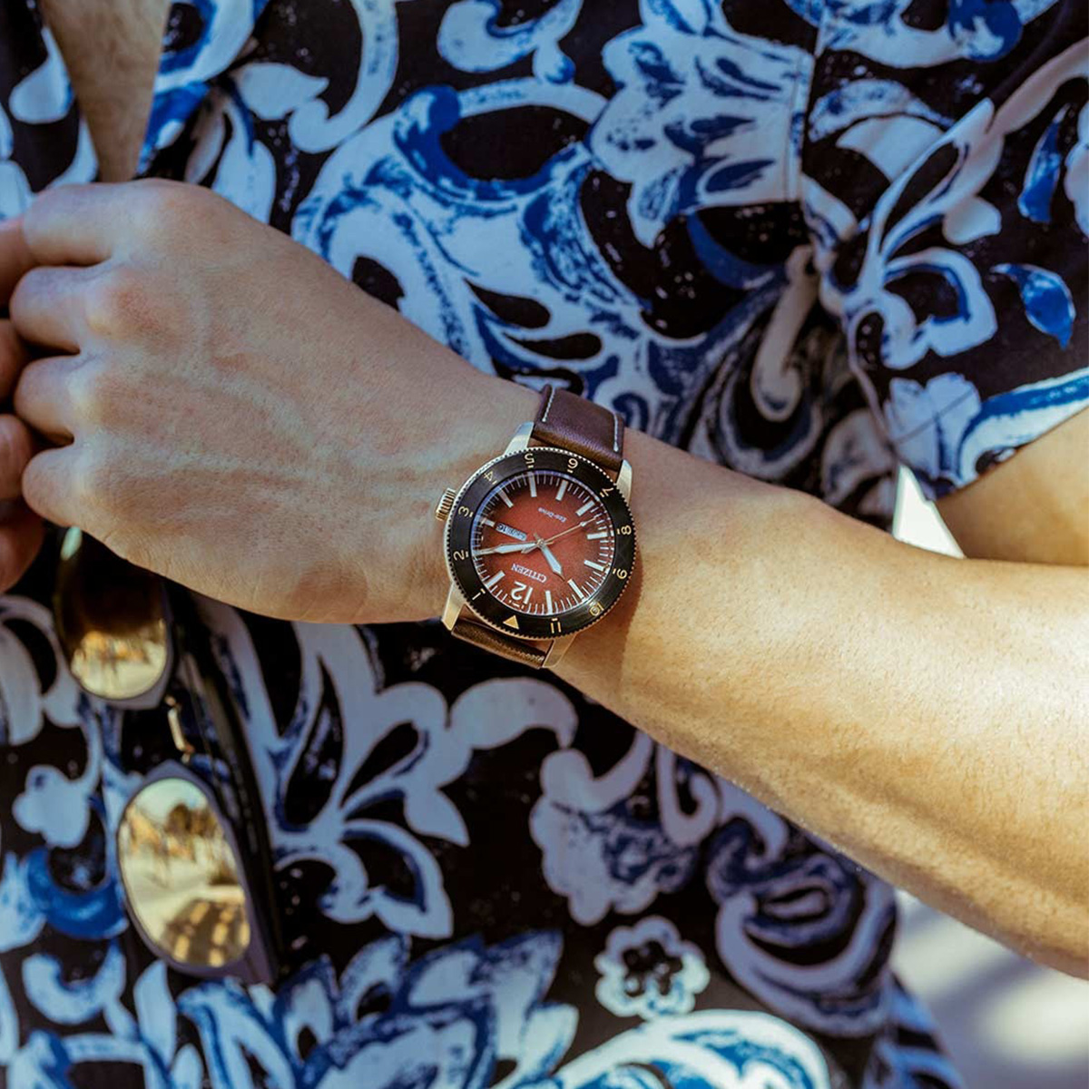 Citizen AW0079-13X - Đỏ nâu nền nã