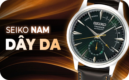 Đồng hồ Seiko nam dây da chính hãng, mẫu mới