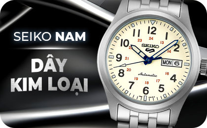 Đồng hồ Seiko nam dây kim loại chính hãng, mẫu mới