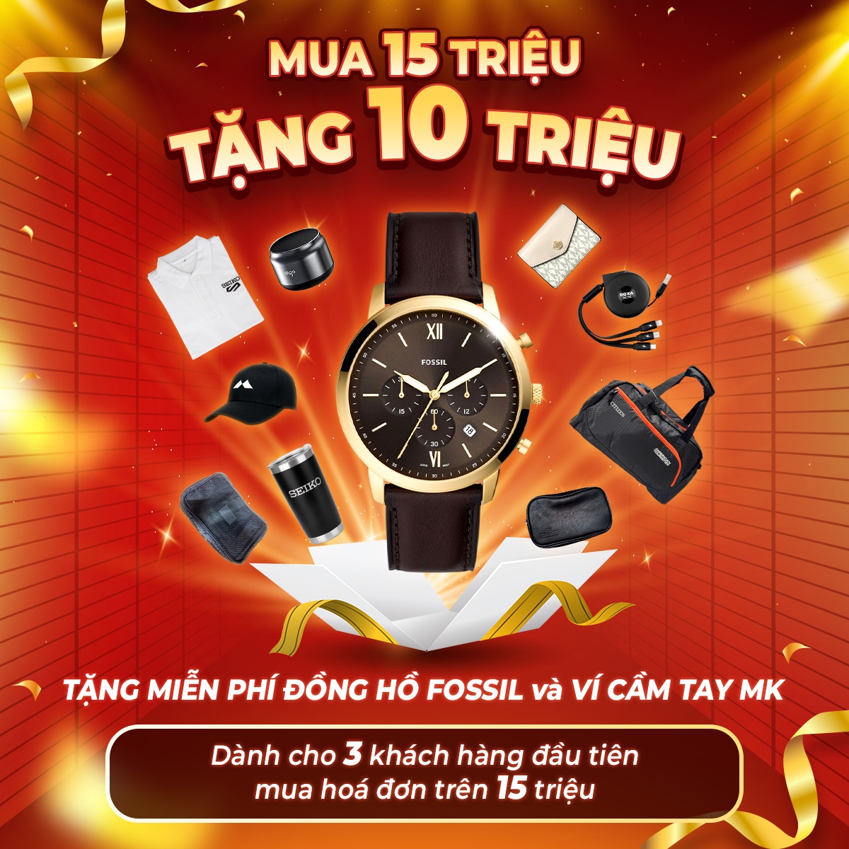 Khai trương Đồng Hồ Hải Triều Thanh Khê, Đà Nẵng - Ưu đãi cho 3 khách hàng đầu tiên mua trên 15 triệu