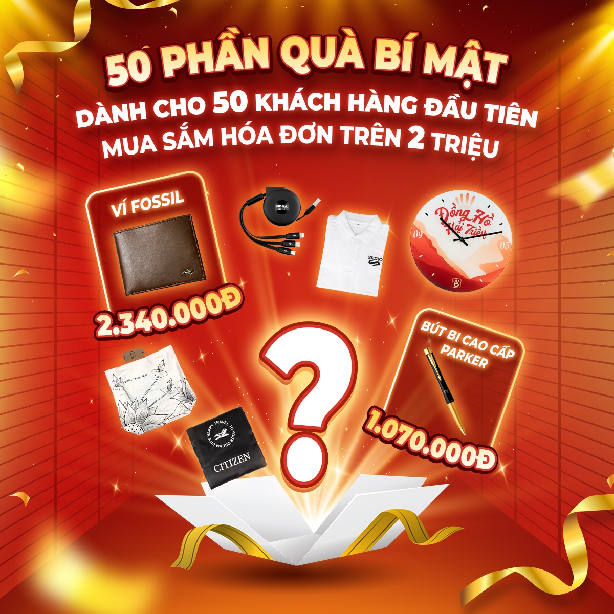 Khai trương Đồng Hồ Hải Triều Thanh Khê, Đà Nẵng - Ưu đãi cho 50 khách hàng đầu tiên mua trên 2 triệu