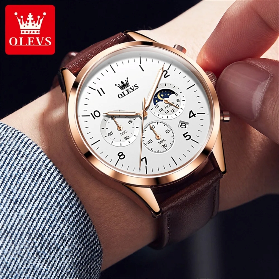Trải nghiệm tính năng Moonphase trên đồng hồ Olevs