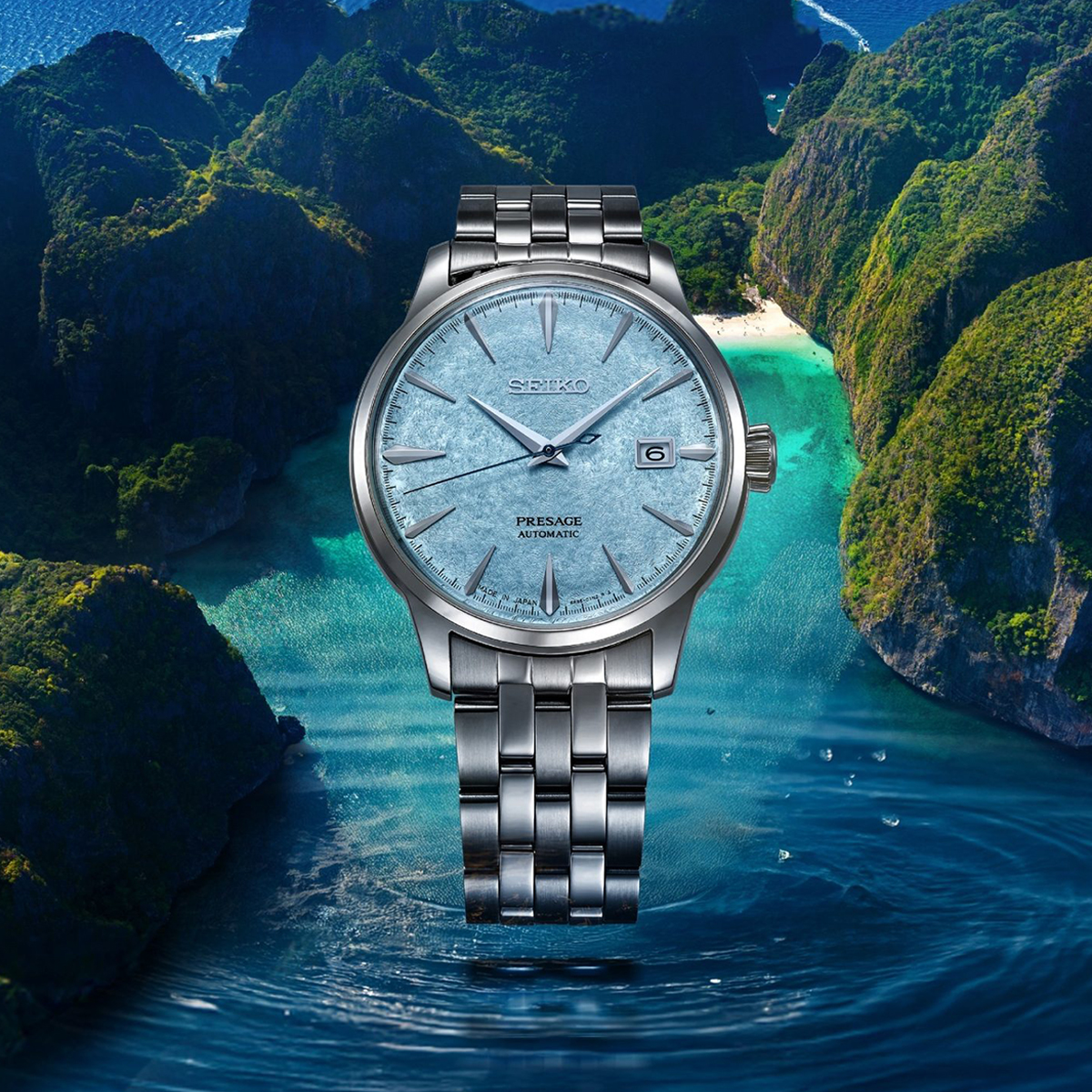 Đồng hồ Seiko Presage Cocktail Maya Bay SRPM01J1 - Ảnh 8