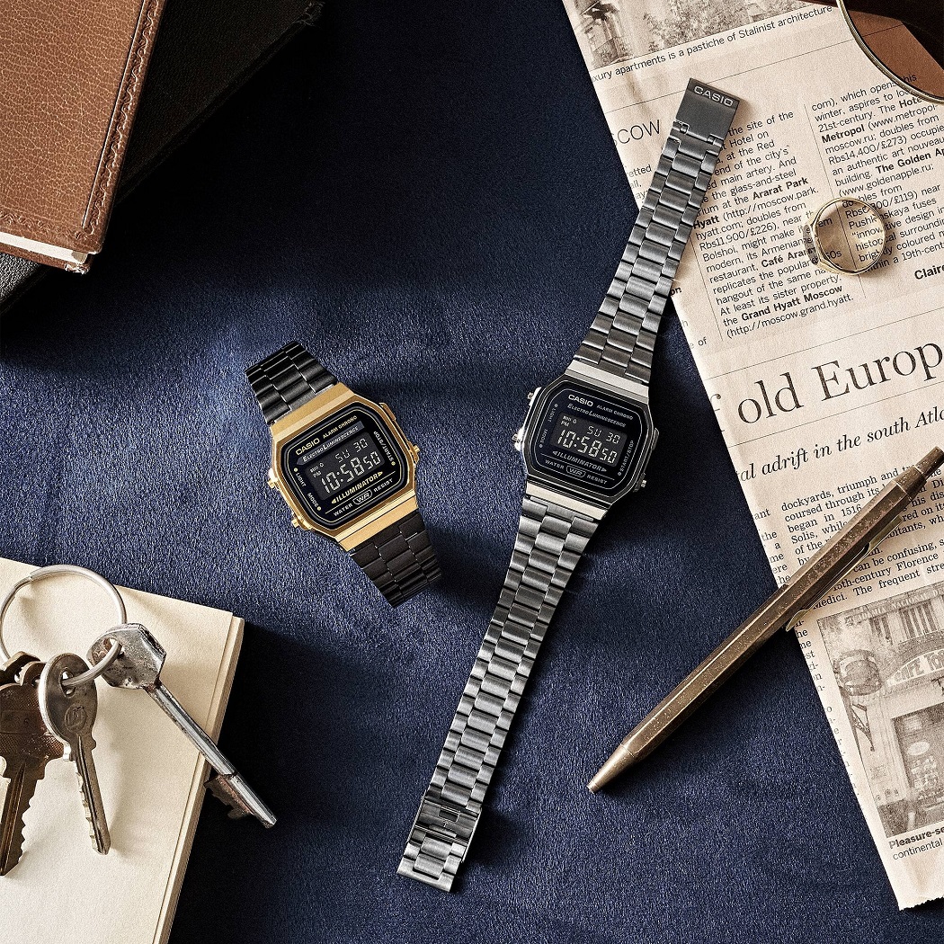 Đồng hồ Casio mặt chữ nhật A168