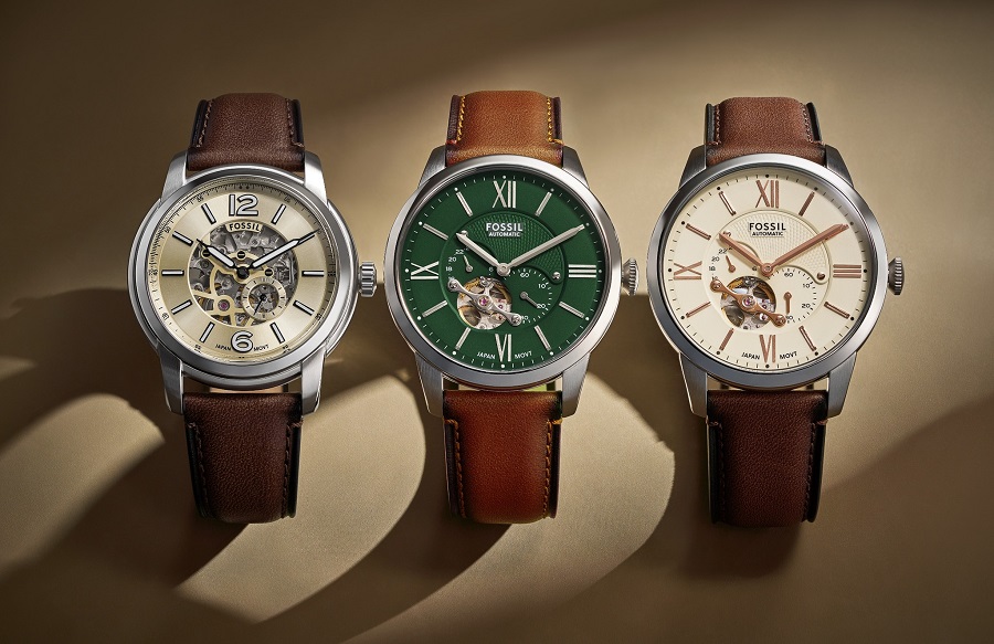 Trên tay bộ sưu tập đồng hồ Fossil thiết kế lộ cơ